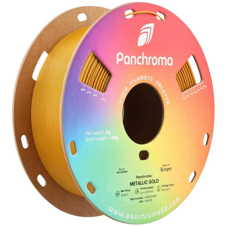 Panchroma PLA Metalik Altın Filament 1.75mm 1Kg