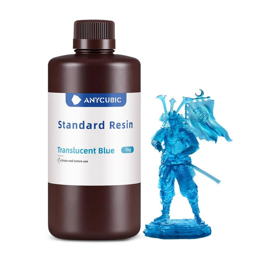 Anycubic Standart Reçine UV - Yarı Şeffaf Mavi - 1 Kg - SPTTB