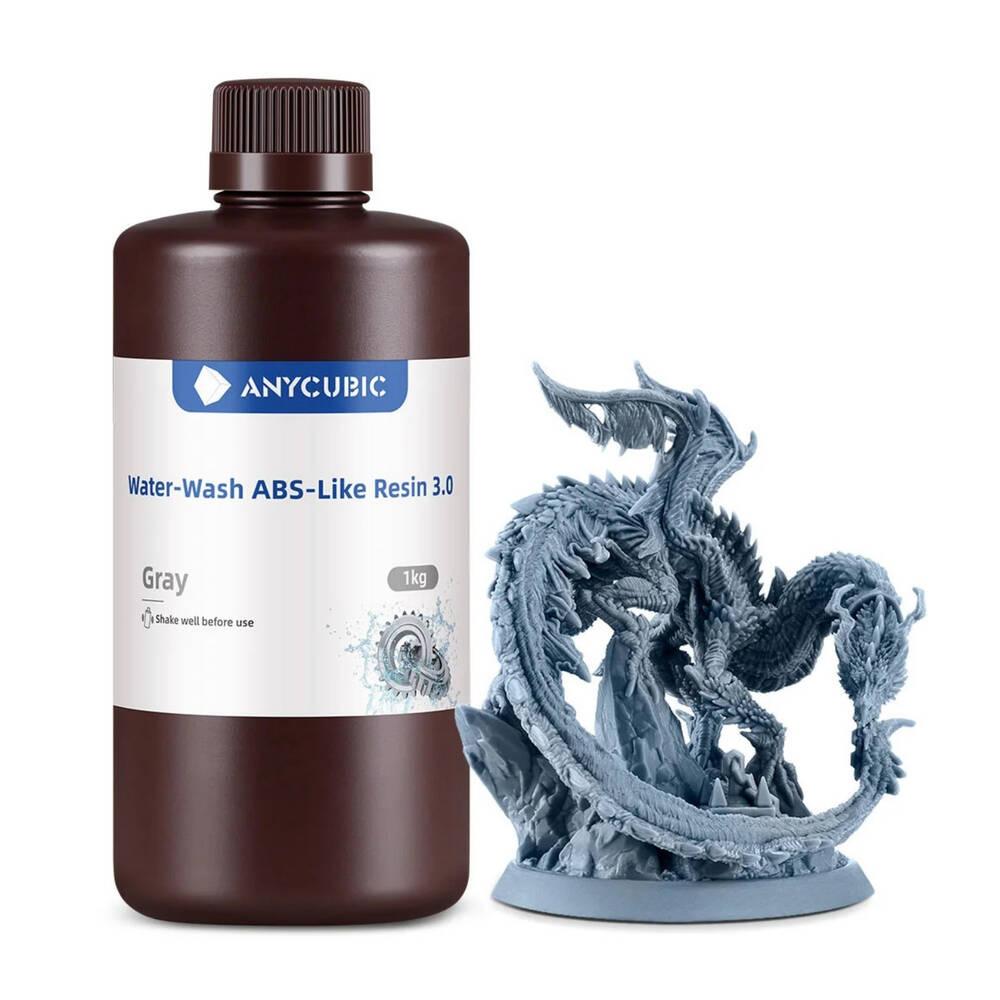 Anycubic Water-Wash ABS-Like Reçine 3.0 - Gri - 1 Kg - SSXAB3GY