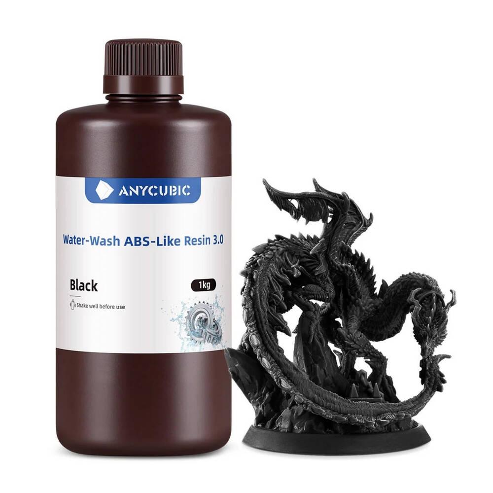 Anycubic Water-Wash ABS-Like Reçine 3.0 - Siyah - 1 Kg - SSXAB3BK