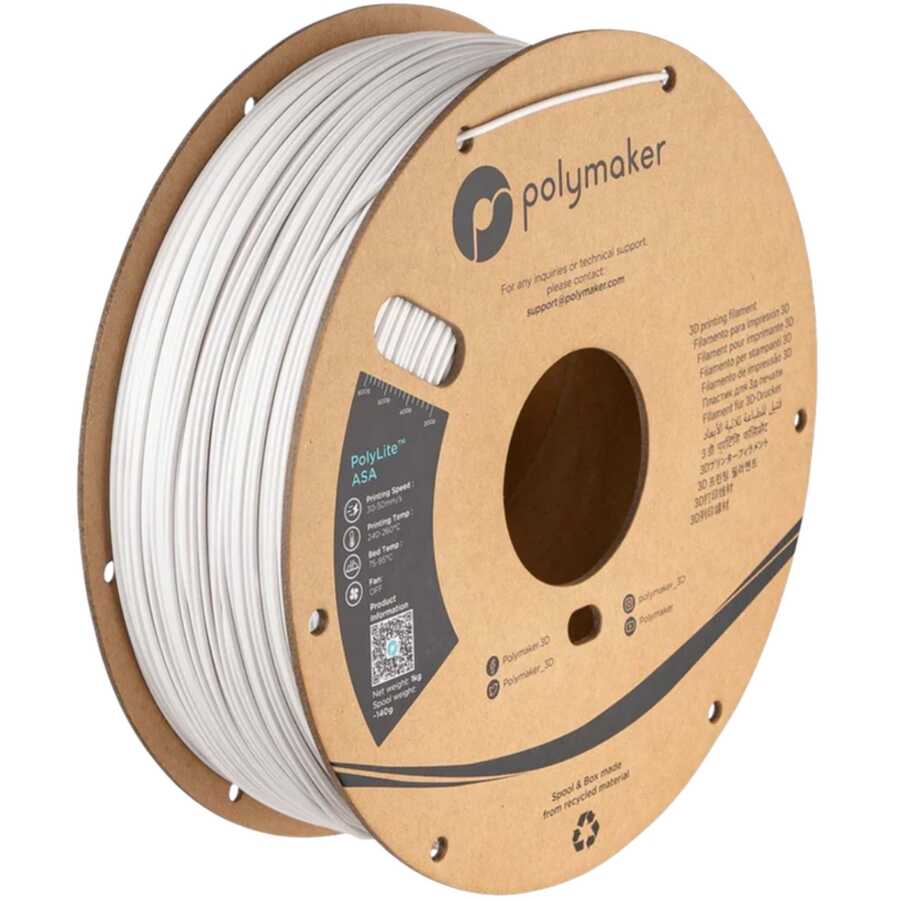 PolyLite ASA Beyaz Filament 1.75mm 1Kg