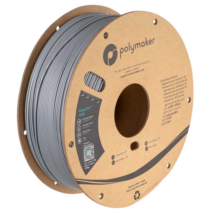 PolyLite ASA Gri Filament 1.75mm 1Kg