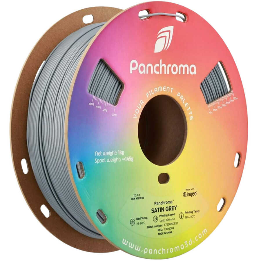 Panchroma PLA Saten Gri Filament 1.75mm 1Kg