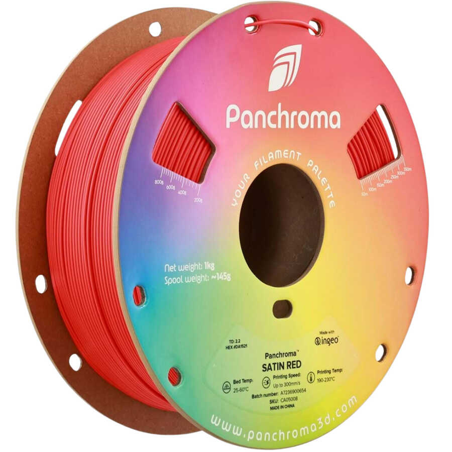 Panchroma PLA Saten Kırmızı Filament 1.75mm 1Kg