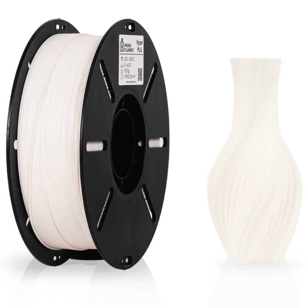 Marka Filament Hyper PLA - Beyaz - 1.75mm 1Kg