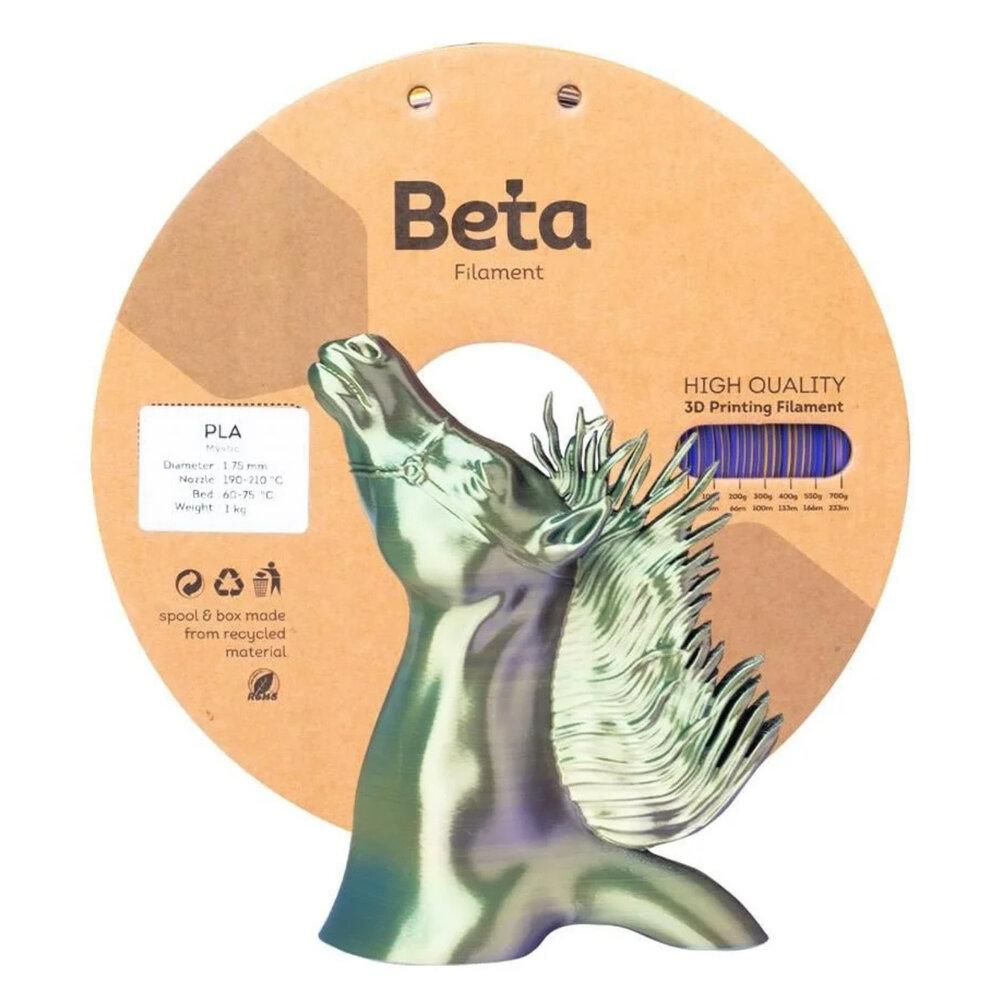 Beta PLA-Mystic Silk Filament Üç Renk Mavi - Mor - Sarı 1.75mm - 1Kg