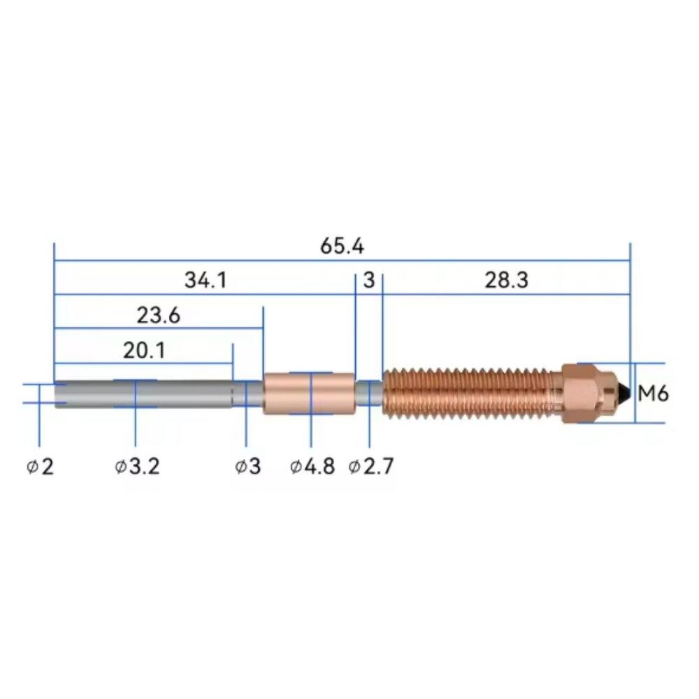 1.0mm "Unicorn" Quick-Swap Sertleştirilmiş Çelik Nozzle - K1, K1C, K1 Max, Ender 3 V3, V3 Plus