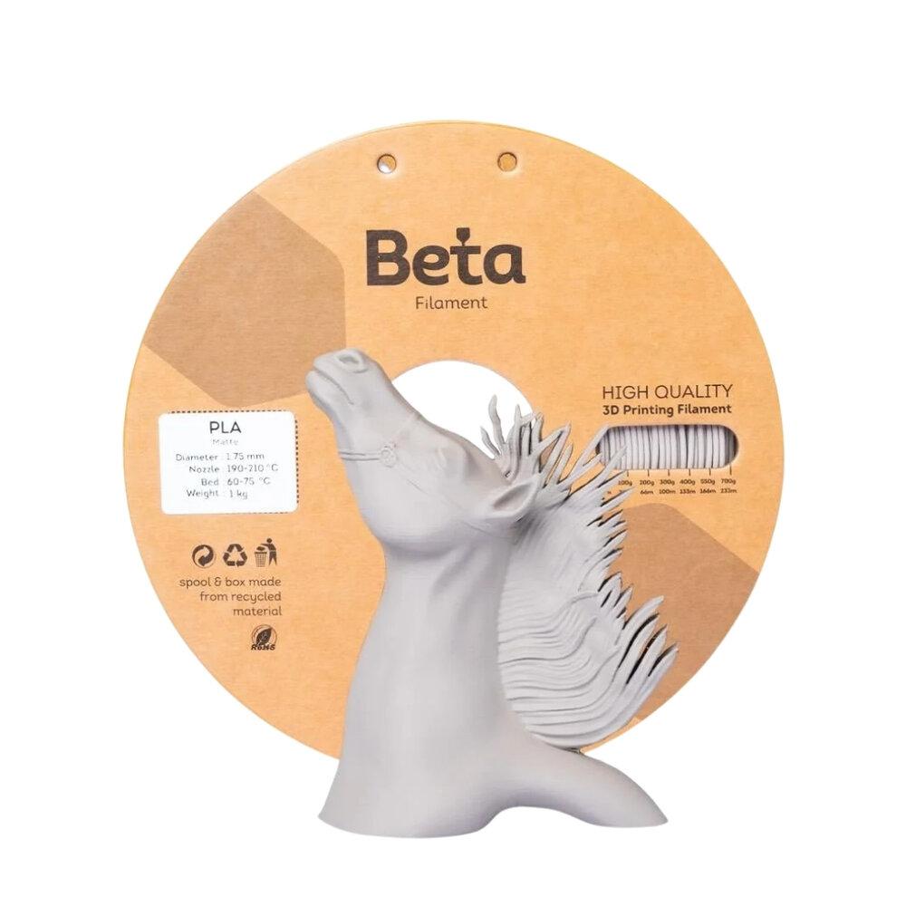 Beta PLA-Matte Filament Warm Grey - 1.75mm 1 Kg
